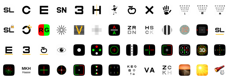 AOC vision chart tests
