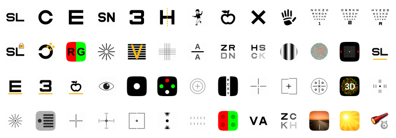 AOC Pola vision chart tests AOC Pola vision chart tests